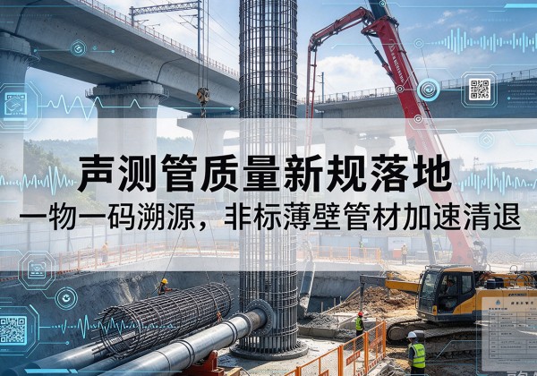 浦江声测管质量新规落地，一物一码溯源，非标薄壁管材加速清退